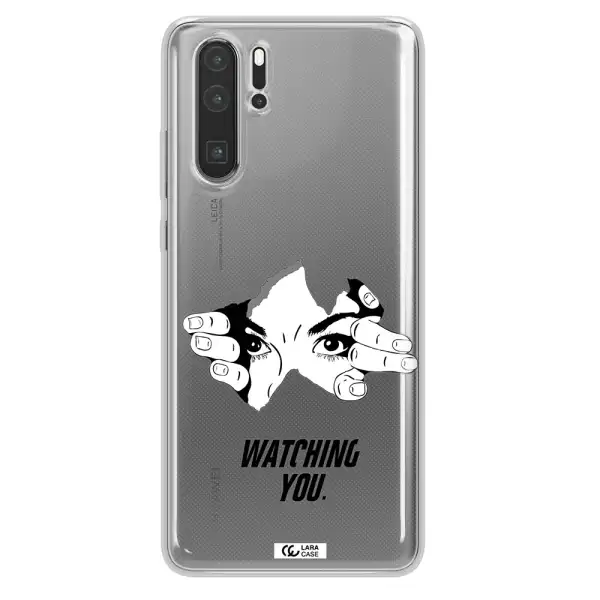 a hand with a hole in the wall Huawei P30 Pro Clear TPU Case