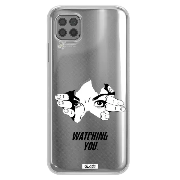 a hand with a hole in the wall Huawei P40 Lite Clear TPU Case