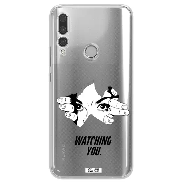a hand with a hole in the wall Huawei Y9 Prime 2019 Clear TPU Case