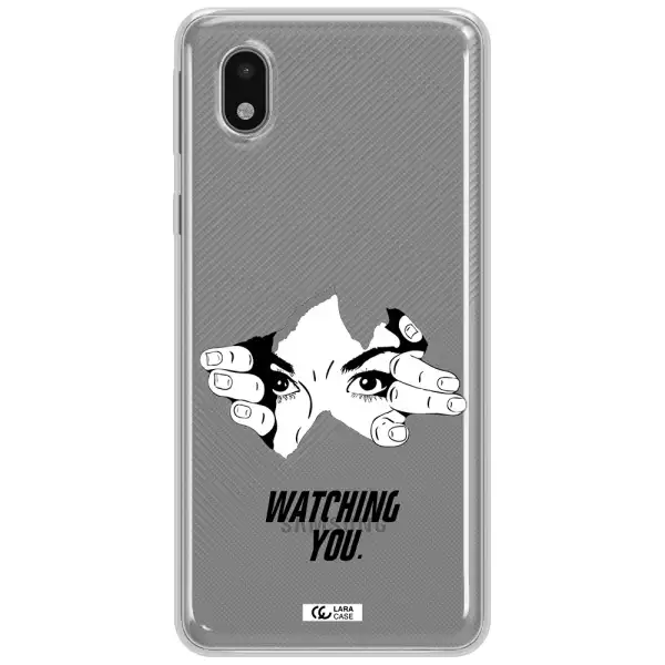 A Hand With A Hole In The Wall Samsung A01 Core Clear Tpu Case