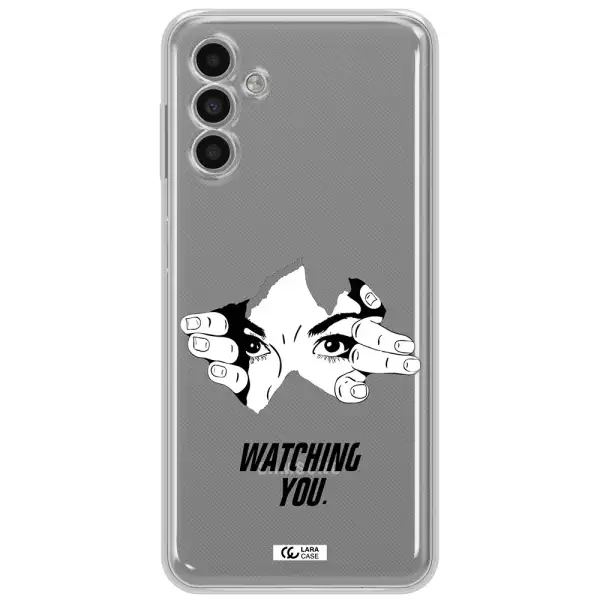 A Hand With A Hole In The Wall Samsung A13 5G Clear Tpu Case