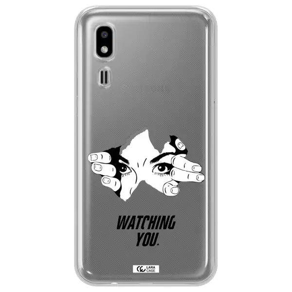 a hand with a hole in the wall Samsung A2 Core Clear TPU Case
