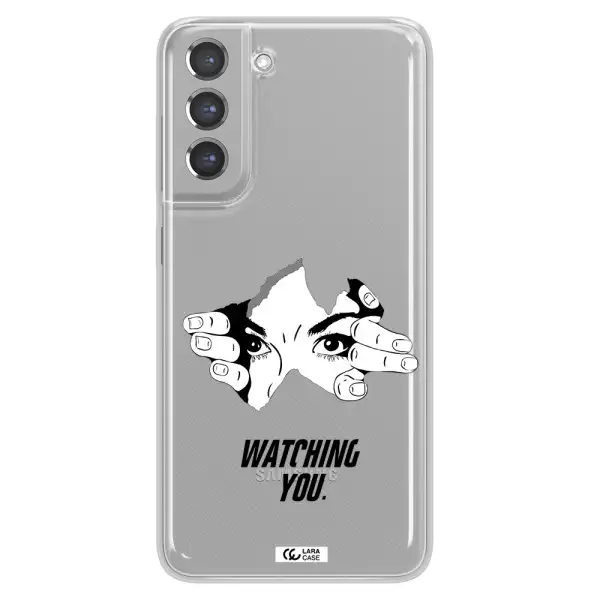 a hand with a hole in the wall Samsung A21 Fe Clear TPU Case