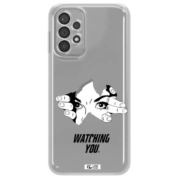 A Hand With A Hole In The Wall Samsung A23 5G Clear Tpu Case