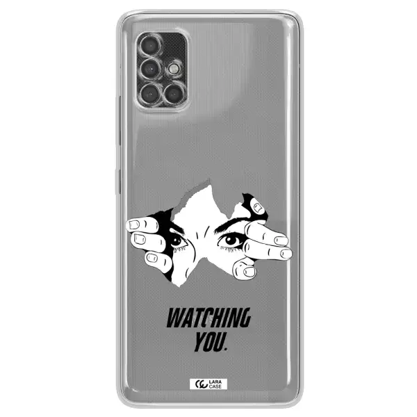 A Hand With A Hole In The Wall Samsung A40S Clear Tpu Case