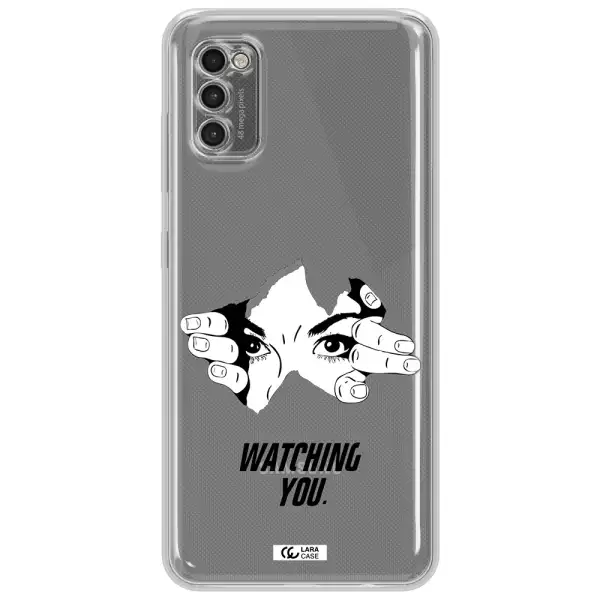 A Hand With A Hole In The Wall Samsung A41 Clear Tpu Case