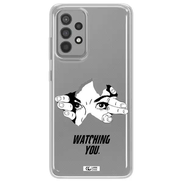 a hand with a hole in the wall Samsung A52 Clear TPU Case