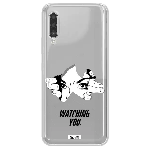 a hand with a hole in the wall Samsung A90 Clear TPU Case