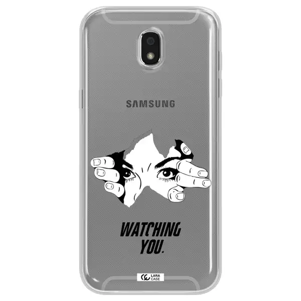 a hand with a hole in the wall Samsung J5 2017 Clear TPU Case