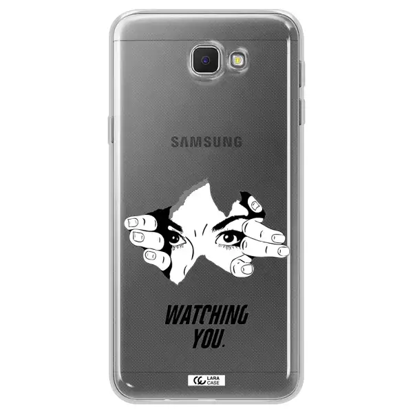 a hand with a hole in the wall Samsung J5 Prime Clear TPU Case