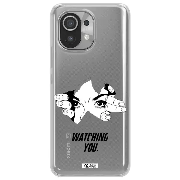 a hand with a hole in the wall Xiaomi Mi 11 Clear TPU Case