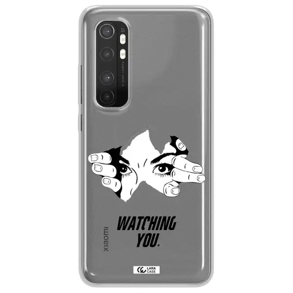 a hand with a hole in the wall Xiaomi Mi Note 10 Lite Clear TPU Case