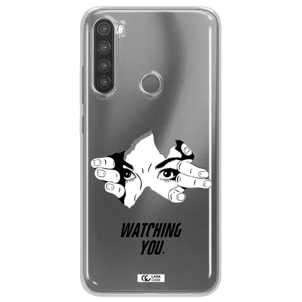 a hand with a hole in the wall Xiaomi Note 8 Clear TPU Case