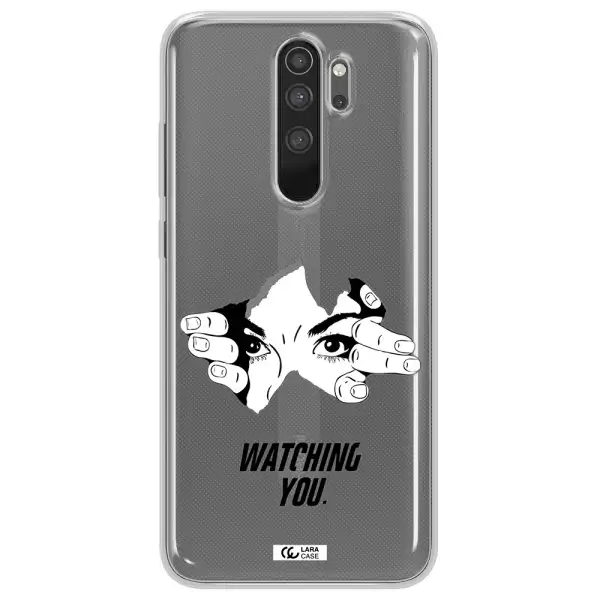 a hand with a hole in the wall Xiaomi Note 8 Pro Clear TPU Case