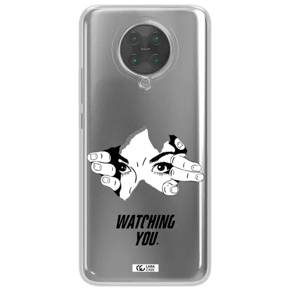 a hand with a hole in the wall Xiaomi Poco F2 Pro Clear TPU Case