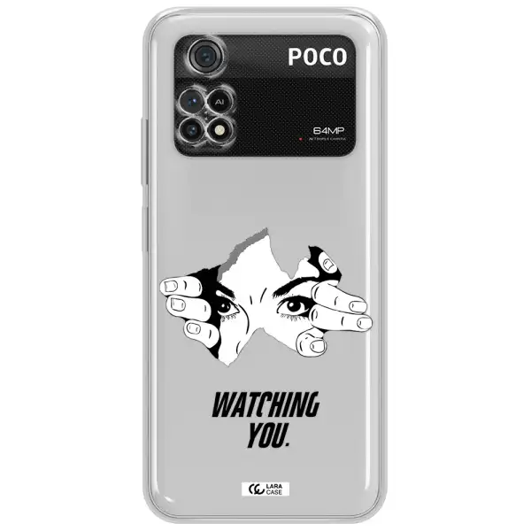 A Hand With A Hole In The Wall Xiaomi Poco M4 Pro 4G Clear Tpu Case