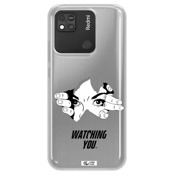 a hand with a hole in the wall Xiaomi Redmi 10A Clear TPU Case