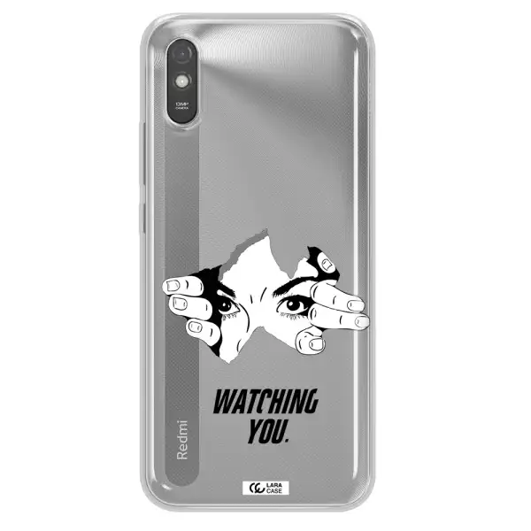 a hand with a hole in the wall Xiaomi Redmi 9A Clear TPU Case