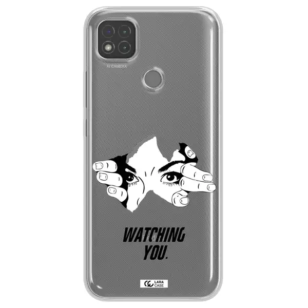 a hand with a hole in the wall Xiaomi Redmi 9C Clear TPU Case