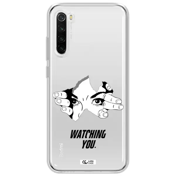 A Hand With A Hole In The Wall Xiaomi Redmi Note 8T Clear Tpu Case