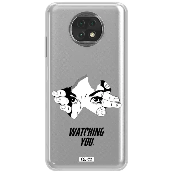 A Hand With A Hole In The Wall Xiaomi Redmi Note 9T Clear Tpu Case