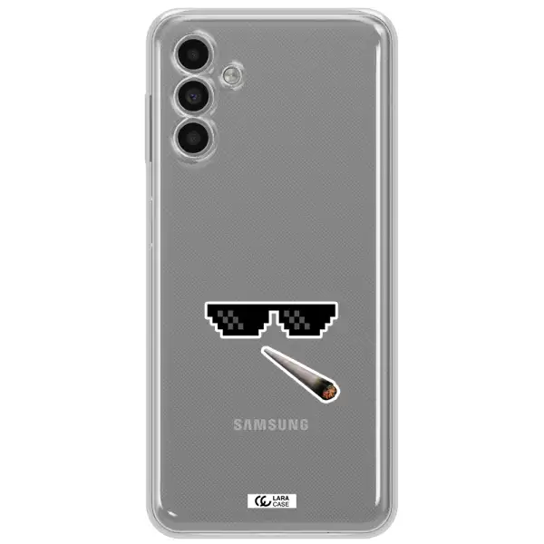A Cigarette And Sunglasses Samsung A13 5G Clear Tpu Case