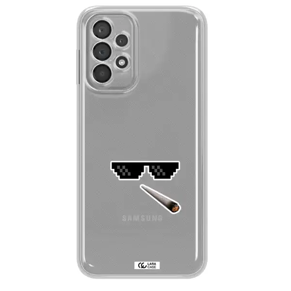 A Cigarette And Sunglasses Samsung A23 5G Clear Tpu Case