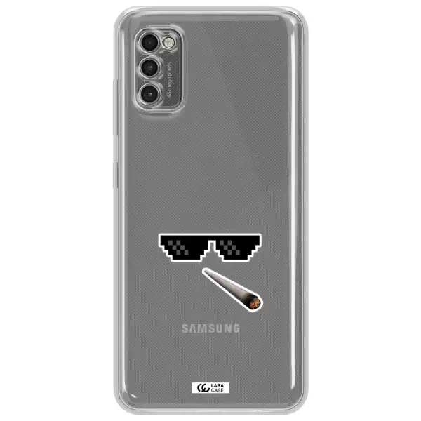 A Cigarette And Sunglasses Samsung A41 Clear Tpu Case
