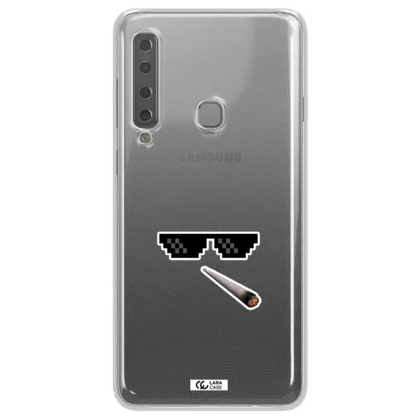 a cigarette and sunglasses Samsung A9 2018 Clear TPU Case