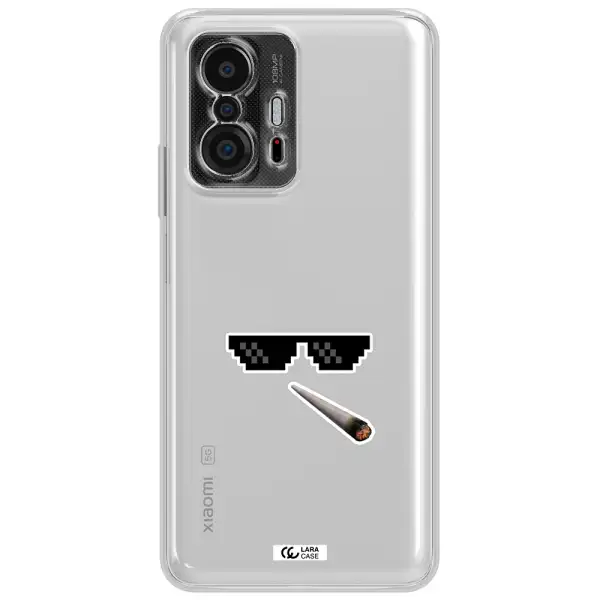 A Cigarette And Sunglasses Xiaomi 11T Clear Tpu Case