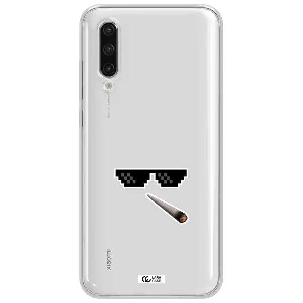 A Cigarette And Sunglasses Xiaomi Mi 9 Lite Clear Tpu Case