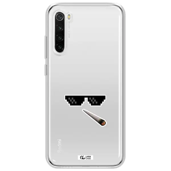 A Cigarette And Sunglasses Xiaomi Redmi Note 8T Clear Tpu Case