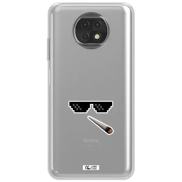 A Cigarette And Sunglasses Xiaomi Redmi Note 9T Clear Tpu Case