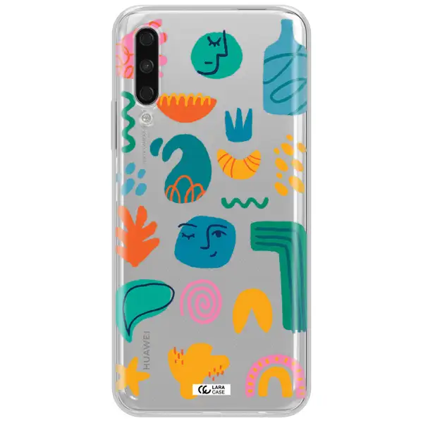 A Collection Of Colorful Shapes Huawei Y9S Clear Tpu Case