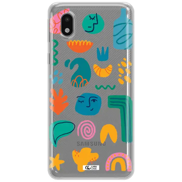 A Collection Of Colorful Shapes Samsung A01 Core Clear Tpu Case
