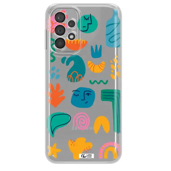 A Collection Of Colorful Shapes Samsung A23 5G Clear Tpu Case