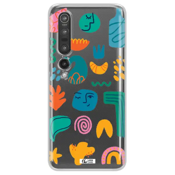 a collection of colorful shapes Xiaomi Mi 10 Pro Clear TPU Case