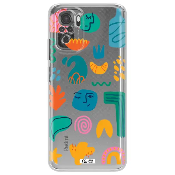 A Collection Of Colorful Shapes Xiaomi Redmi Note 10S Clear Tpu Case