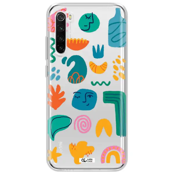 A Collection Of Colorful Shapes Xiaomi Redmi Note 8T Clear Tpu Case