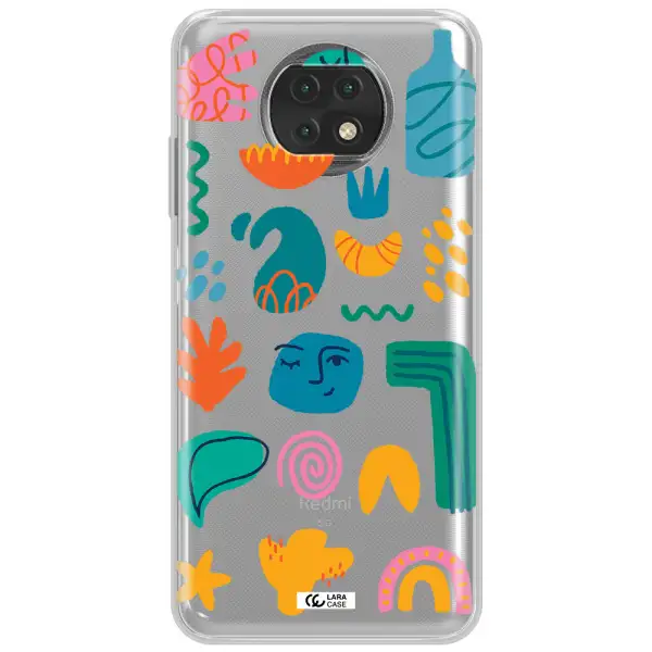 A Collection Of Colorful Shapes Xiaomi Redmi Note 9T Clear Tpu Case