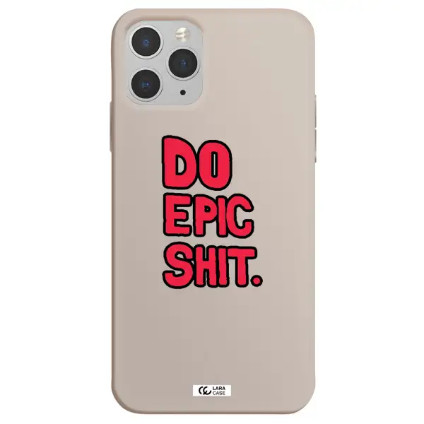 a red and black text Apple iPhone 11 pro max Silicone Stone Case