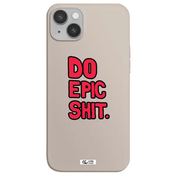 a red and black text Apple iPhone 14 plus Silicone Stone Case