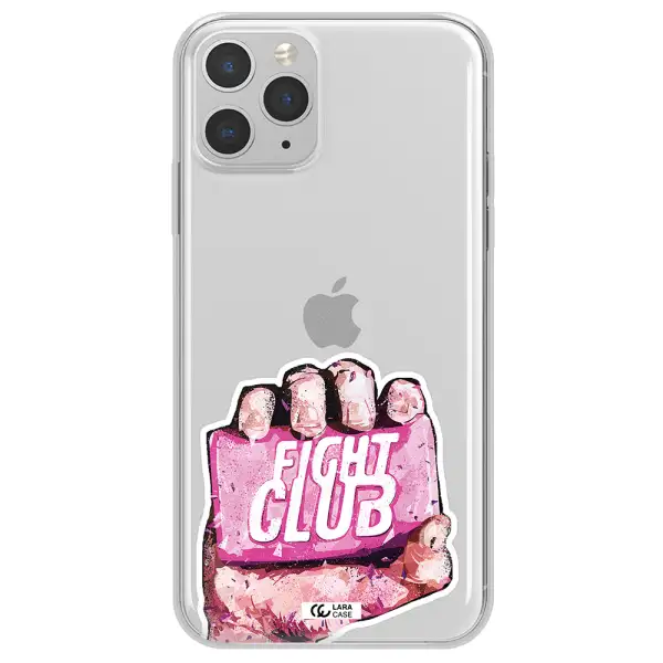 a hand holding a pink bag Apple iPhone 11 pro Clear TPU Case