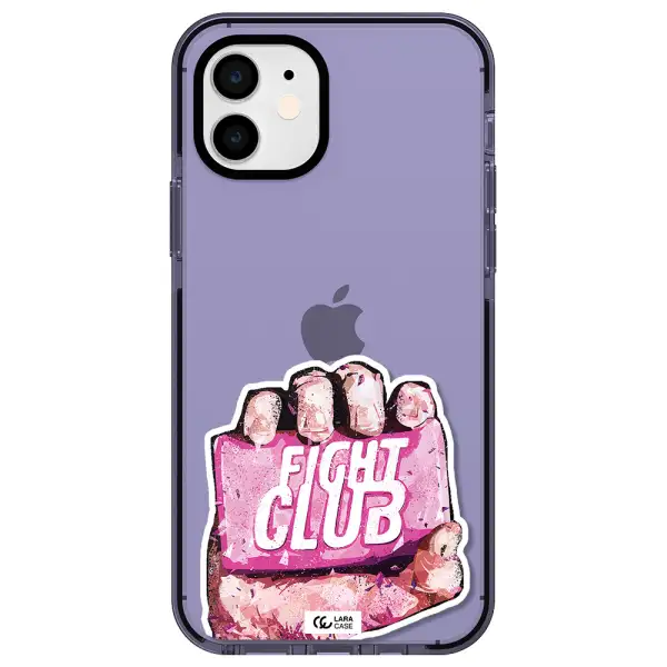 a hand holding a pink bag Apple iPhone 12 impact Lilac Case