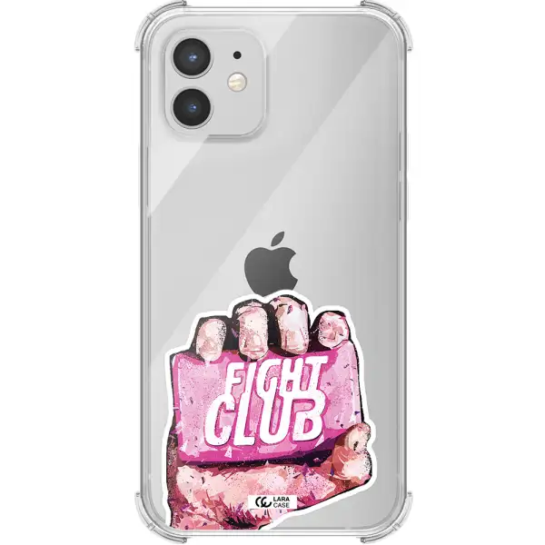 a hand holding a pink bag Apple iPhone 12 mini Clear PC Case