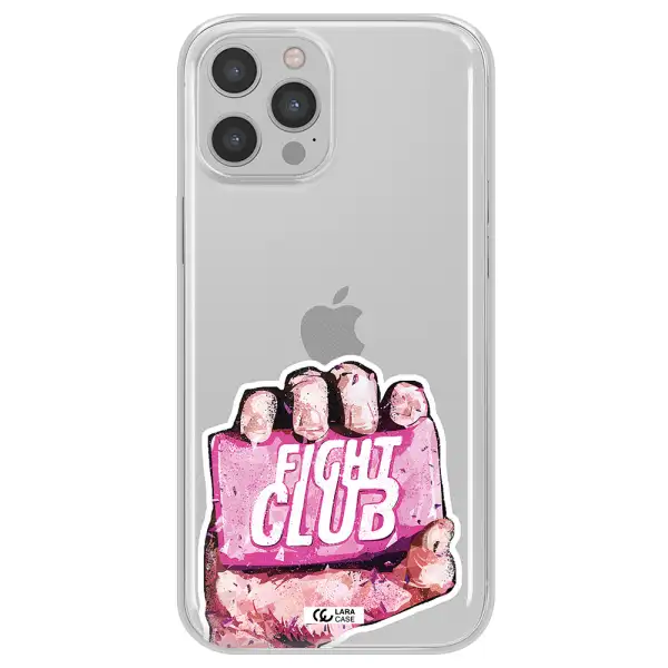 a hand holding a pink bag Apple iPhone 12 pro Clear TPU Case
