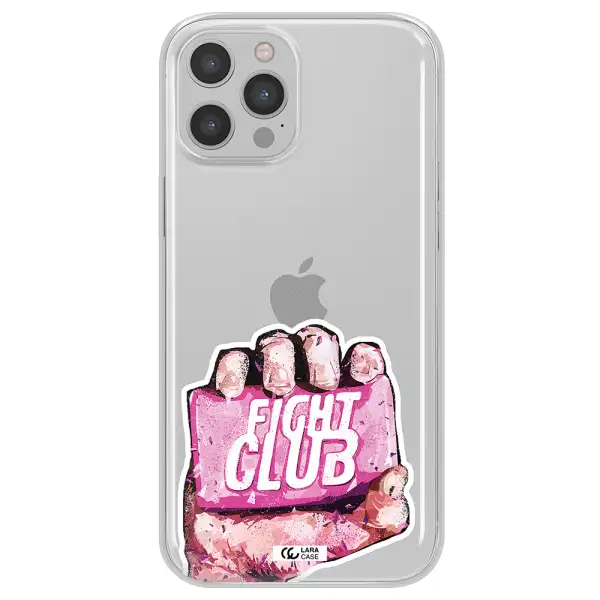 a hand holding a pink bag Apple iPhone 12 pro max Clear TPU Case