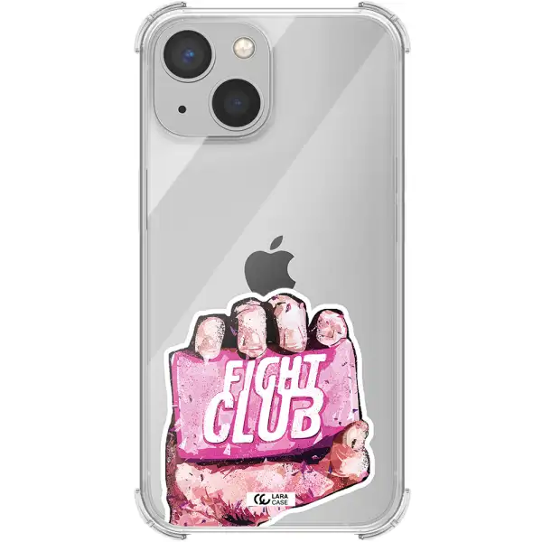 a hand holding a pink bag Apple iPhone 13 mini Clear PC Case