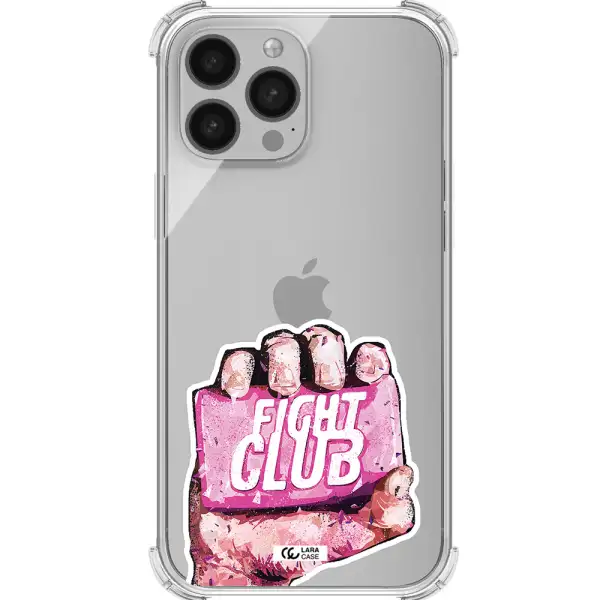 a hand holding a pink bag Apple iPhone 13 Pro Clear PC Case