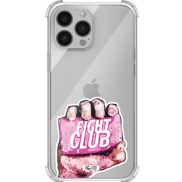 a hand holding a pink bag Apple iPhone 13 Pro Max Clear PC Case
